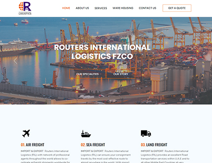 Routers Logistics by Best Professional Website Design and Development Company in Mukkam, Calicut, Kerala. Shab Solutions is a Top Web design and development company in calicut, mukkam, Kerala, India